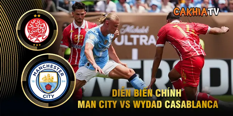 Diễn biến chính Man City vs Wydad Casablanca